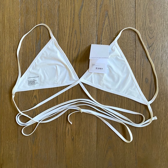 Christopher Esber White Looped Tie Bikini Top & Bottom - Picture 9 of 9